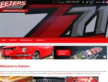 Tablet Screenshot of geezers.com.au